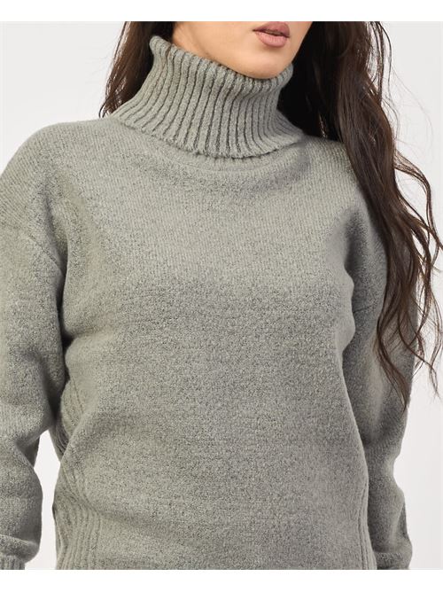 Pull ? col roul? en maille Silvian Heach SILVIAN HEACH | GPA24322LUGREY MOURNING DOVE